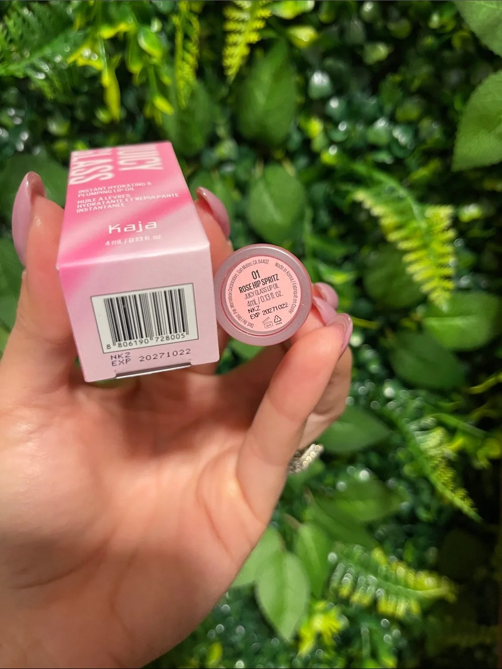 Kaja Juicy Glass Hydrating Lip Oil — Rose Hip Spritz 01